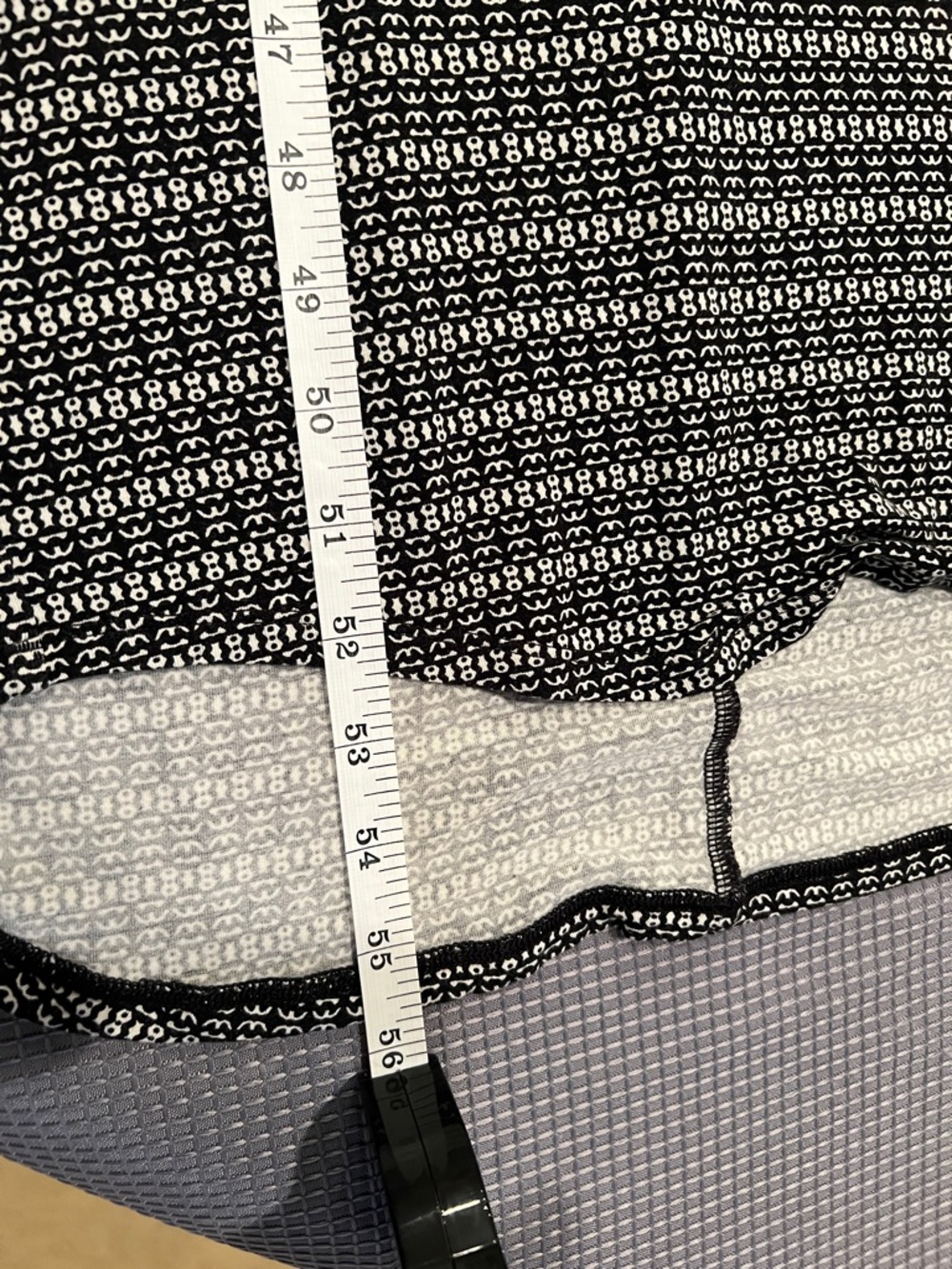 CAbi Gray Striped Sleeveless Asymmetrical Midi Dress size Medium EUC - Picture 10 of 10